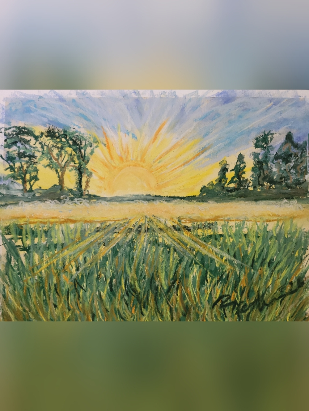 "Hope Rising" Original Unframed Art Created By Brea Marie 9in X 12in